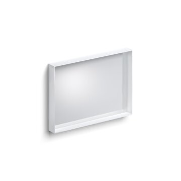 Clou - Look At Me Mat Wit, 70cm, Met Ophangsysteem, Met Glazen Inleg Planchet