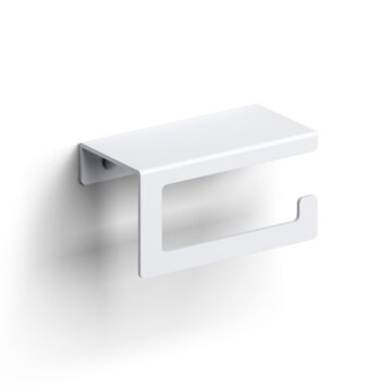 Clou - Fold Toiletrolhouder Met Cover, Mat Wit