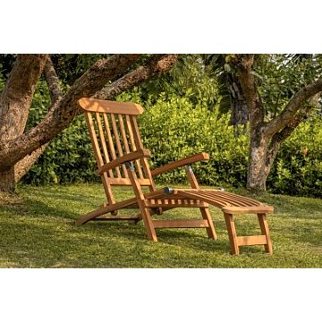 Deckchair Teakea | Zonder wielen | Sfeerfoto Tuin