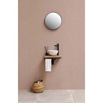 Proline Top fonteinkom rond keramiek 24 x 12 cm - Glans wit