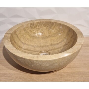Waskom onyx natuursteen  40 cm rond 