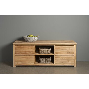 Corona | Teak TV meubel | 160x50x60 - TWR-RN0031