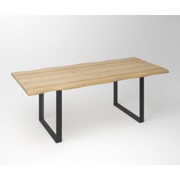 Eiken Boomstam Eettafel | Slab Edged-Fantasy U - Teakea.nl