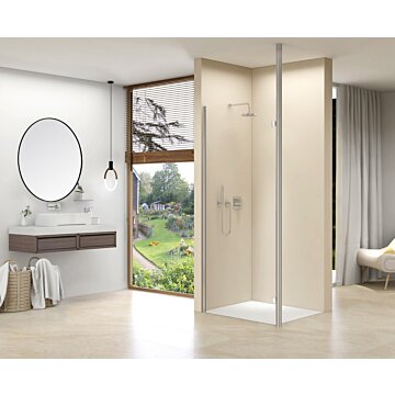 Van Rijn Products ST01INL inloopdouche 113,8cm met RVS staander