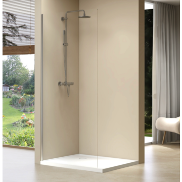Van Rijn Products ST01M inloopdouche 40cm chroom - zonder stabilisatiestang