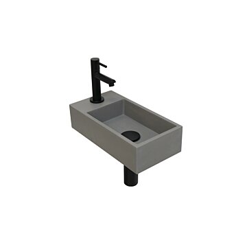 Versus Waskom | Kraanplateau Links | Quartz Beton | 1 Kraangat - SANI-INK3404114