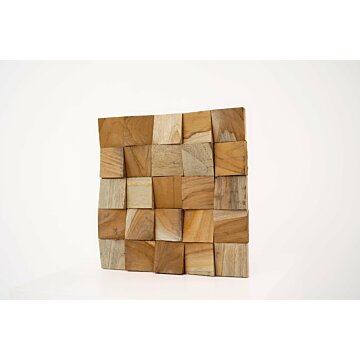 Losas de teca -Rocker | Panel de madera 30x30x2