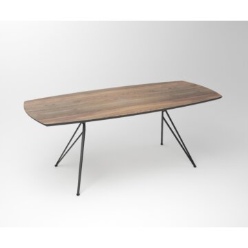 Stijlvolle Notenhouten Eettafel met Vlinderpoot - Duncan