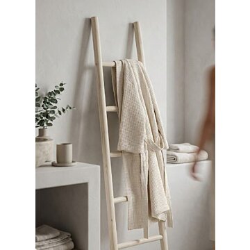 Decorartie ladder White Olied teakhout