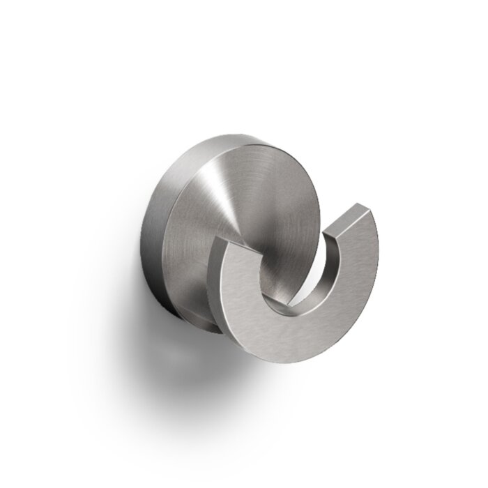 Clou - Flat Dubbele Kledinghaak, Rvs