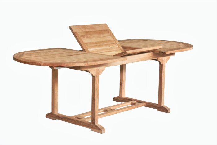 Teakhouten tuintafel uitschuifbaar 180 naar 240 cm
