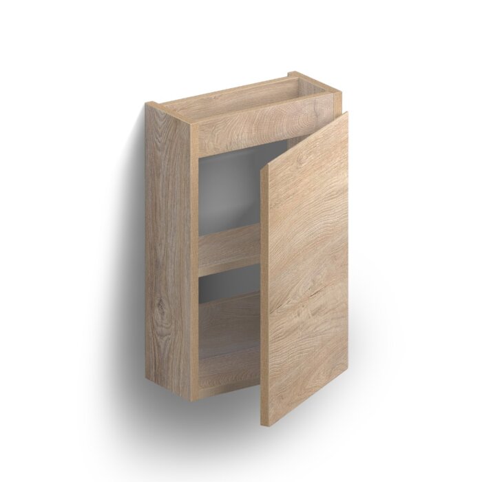 Clou - Inbe Onderkastje Voor Flush 3 En Set 3 Fonteinen. Met Deur 36 Cm, Grieks Eiken