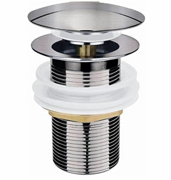 afvoerplug clickwaste Pop-up afvoer chroom-kleur