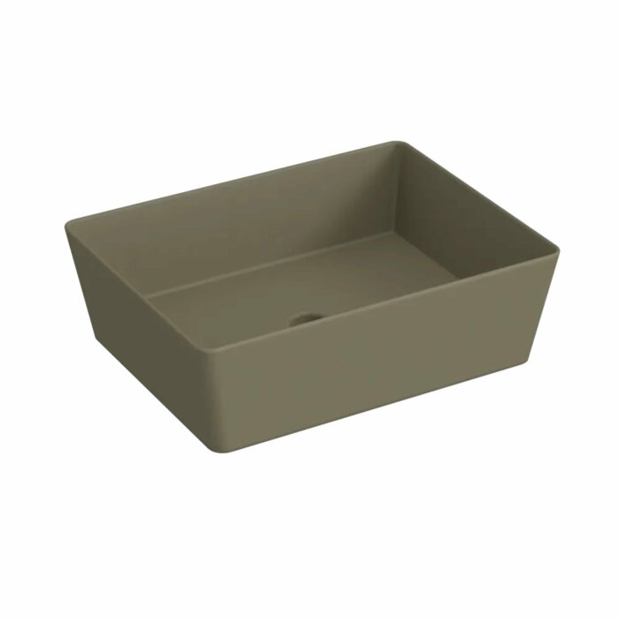 Blinq Couleur opzetwastafel rechthoekig 50x38cm - woud