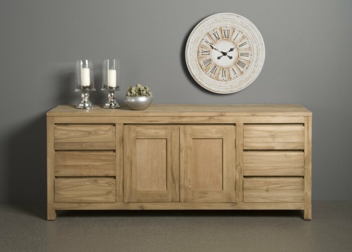 Corona | Teak Dressoir | 180x45x75 - TowerLiving-JN0221