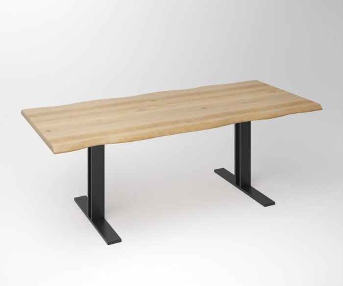 Eiken Boomstam Eettafel | Slab Edged-T Exclusief