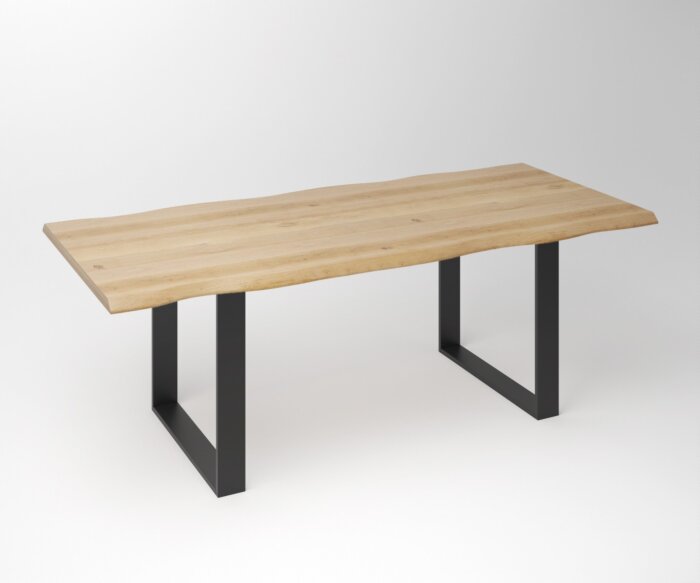Eiken Boomstam Eettafel | Slab Edged-U Exclusive