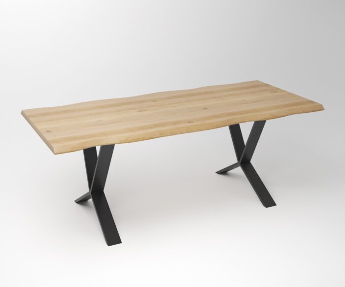 Eiken Boomstam Eettafel | Slab Edged-X Special