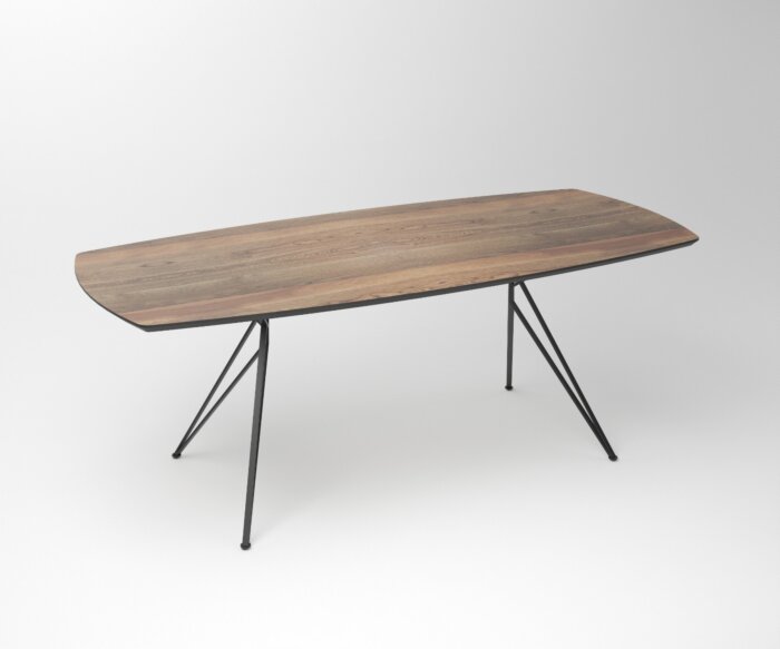 Stijlvolle Notenhouten Eettafel met Vlinderpoot - Duncan