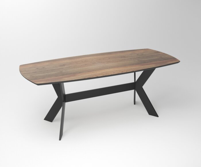 Notenhouten Eettafel Duncan | 2-Rex Long Frame – Exclusief Design