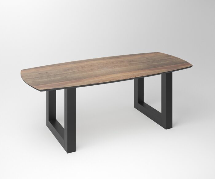 Notenhouten eettafel Duncan | 2-U-Frame Black