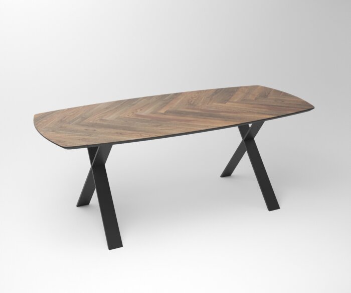 Walnut Dining Table Tusk | Exclusief 3-X Frame