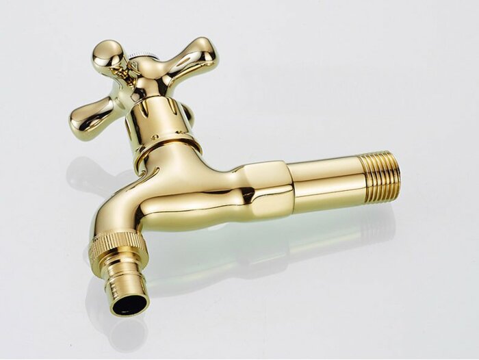 Gouden Tapkraan Sebastiana | Muuraansluiting 1/2” | 14.5 lang - WM5016