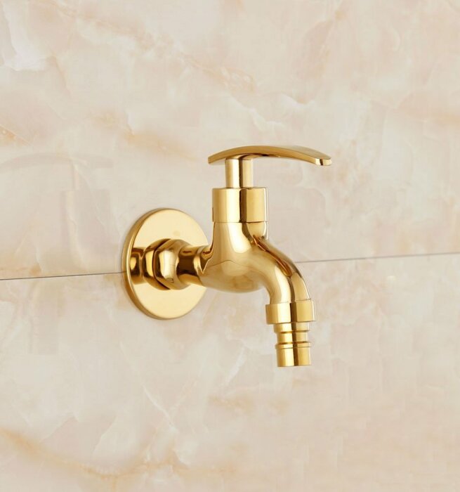 Gouden Tapkraan Sonia | Muuraansluiting 1/2” | 11 lang - WM5024