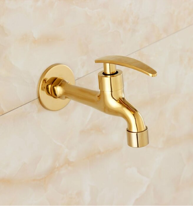 Gouden Tapkraan Sorella | Muuraansluiting 1/2” | 11 lang - WM5025
