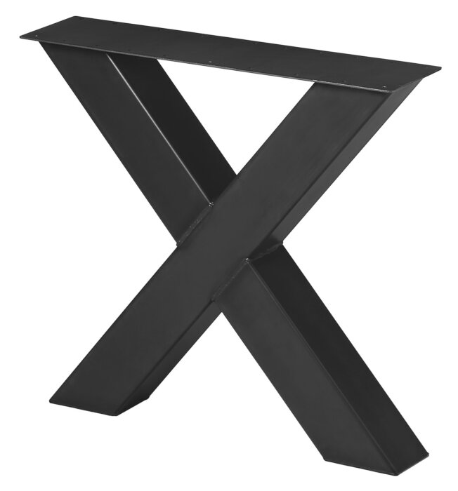 Industriele Kruispoot | Kokeromtrek: 12x12 | Zwart | 80x18x73 - TK-ETP-X80-ZWART