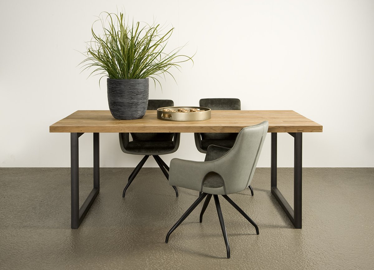 Lucca Eettafel | Metalen Poten | Meerdere Afmetingen - TWR-FI0021-0025 - Hover