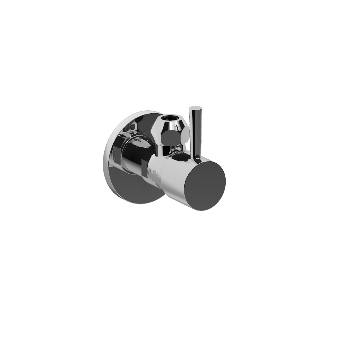 Clou - Inbe Design Hoekstopkraan Type 1, Rond, Met Knelmoer, Chroom - Hover
