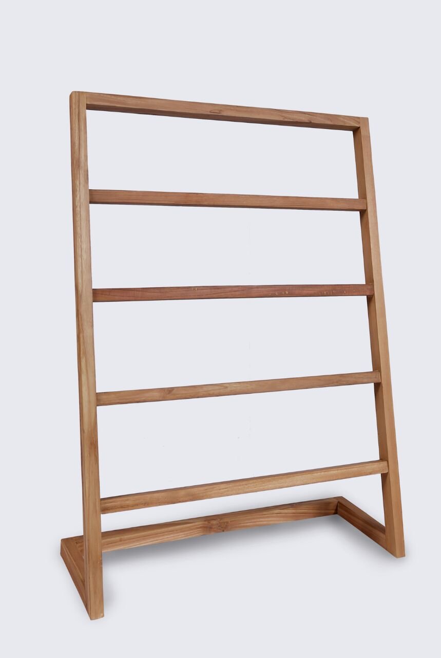 Teak handdoekenrek | 50x35x110 - Hover