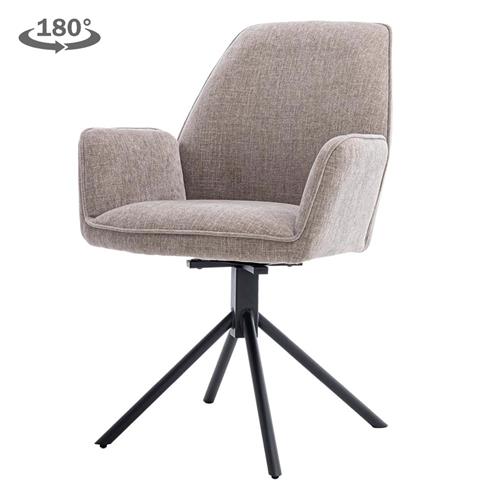amaro armstoel - fabric nature 120 beige grey (draaibaar) - Hover