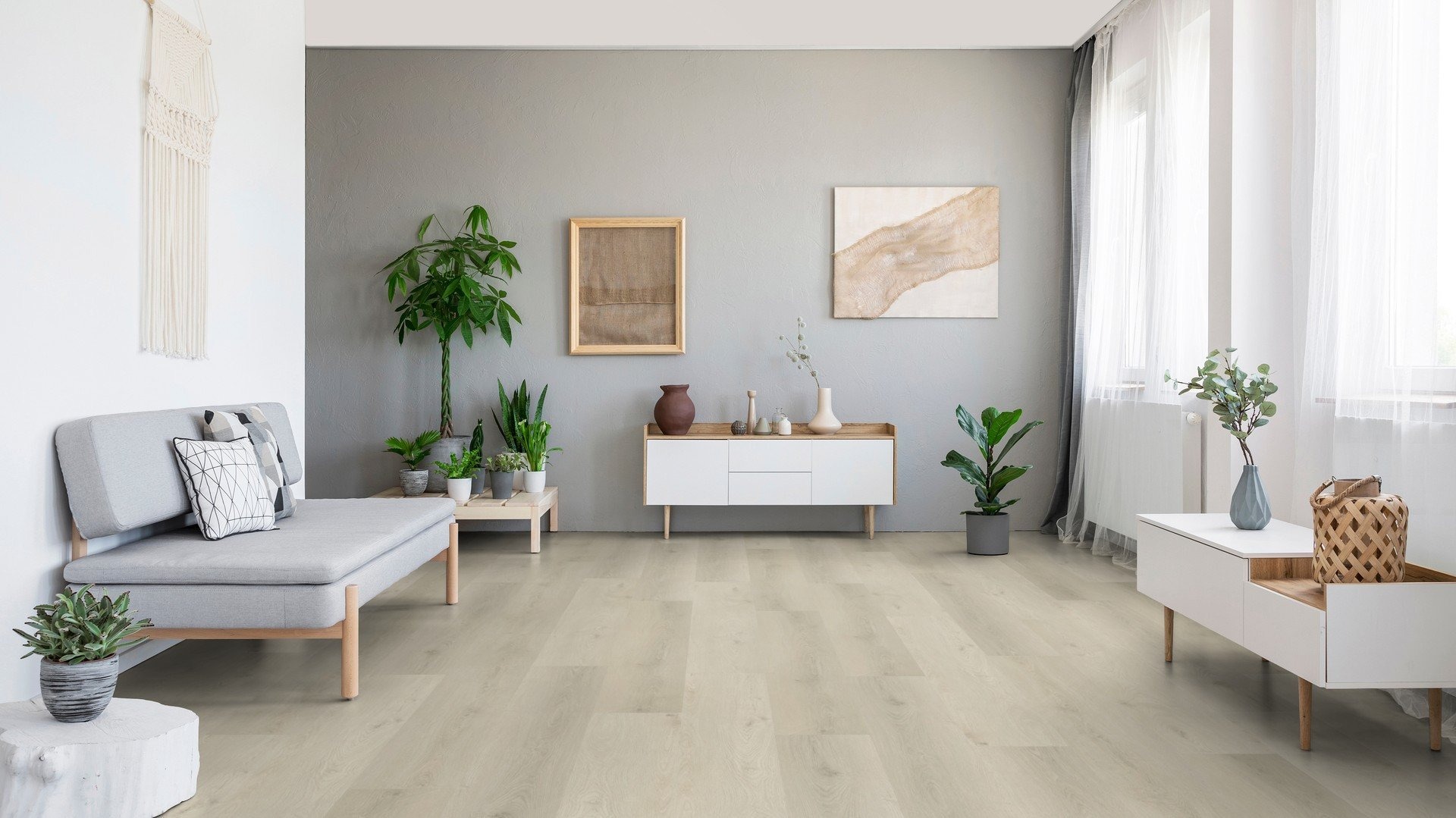 Bobeau Nakuru klik PVC 23x184cm akoestisch - Elfenbein - view 3