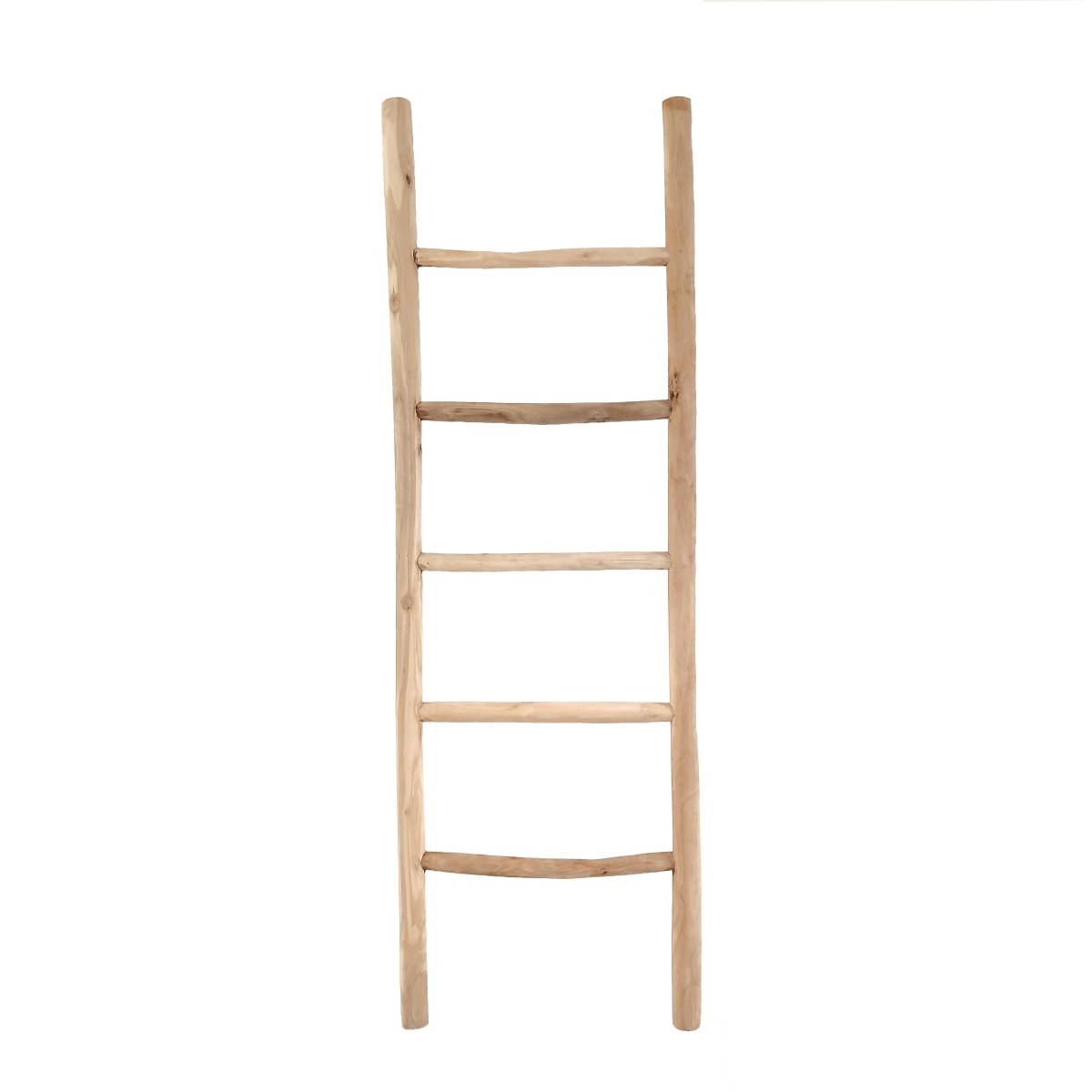 Teakhouten decoratie ladder | Naturel Eiken-Look| 50x5x150 - Decoratieladder-Eiken-Naturel-150-50-1 - Hover