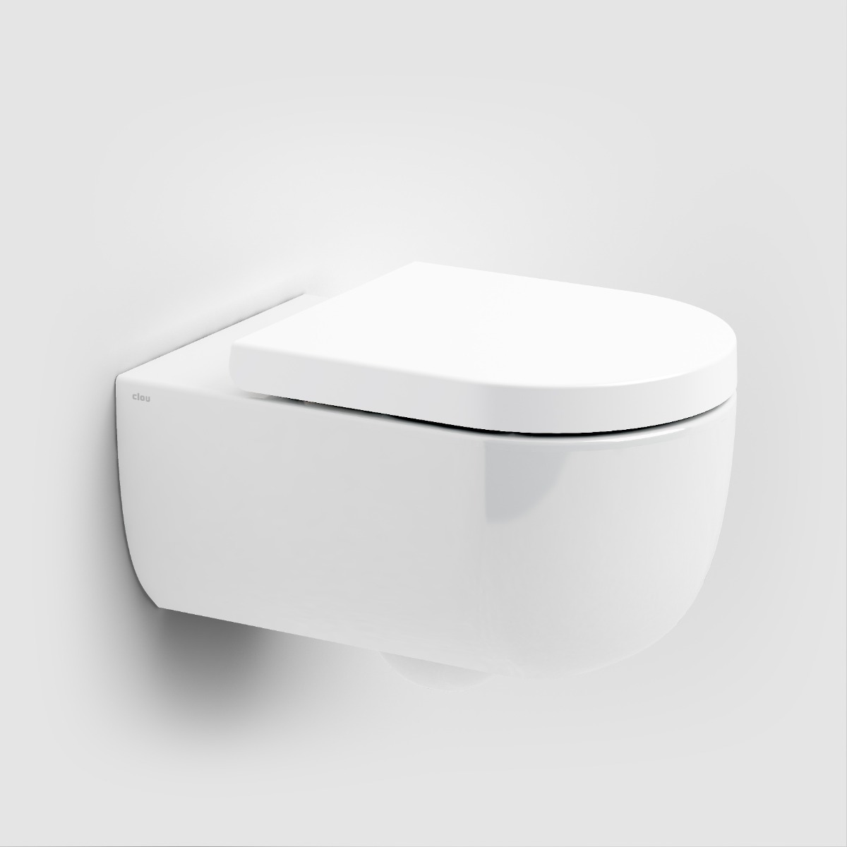 Clou - Hammock Randloze Wandtoilet 56cm, Glanzend Wit Keramiek - Hover