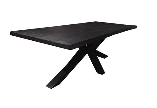 Sovana Boomstam Eeettafel Zwart met Spinpoot - Hover