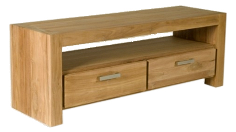 Kubus - Teak TV Meubel | 150x47x55 - Hover