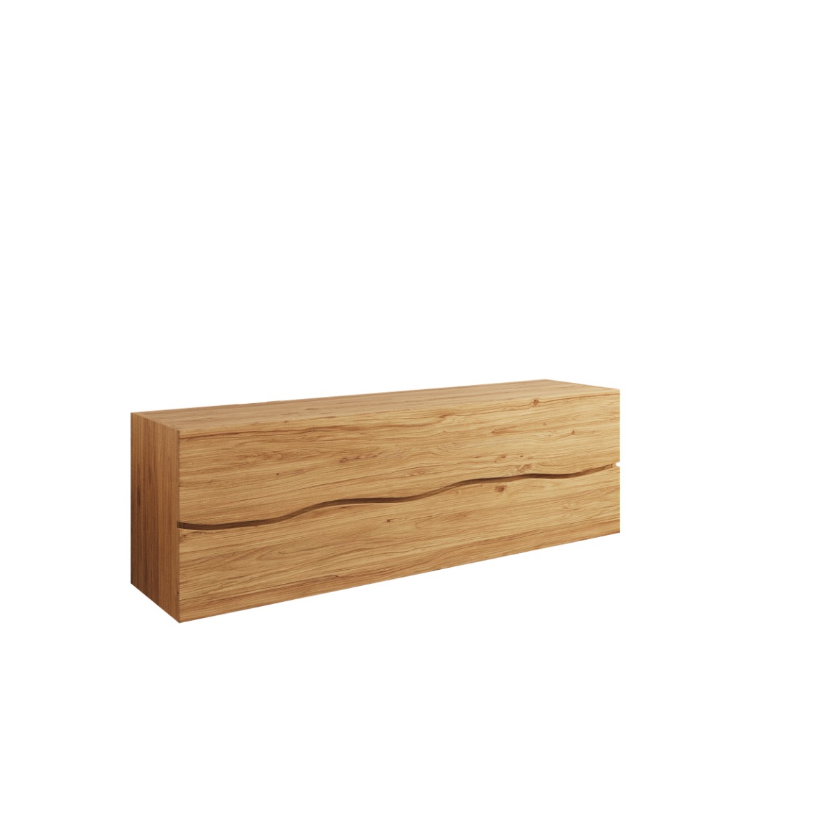 Zwevend Houten Badmeubel | Edged Line | Diverse kleuren en maten - Hover