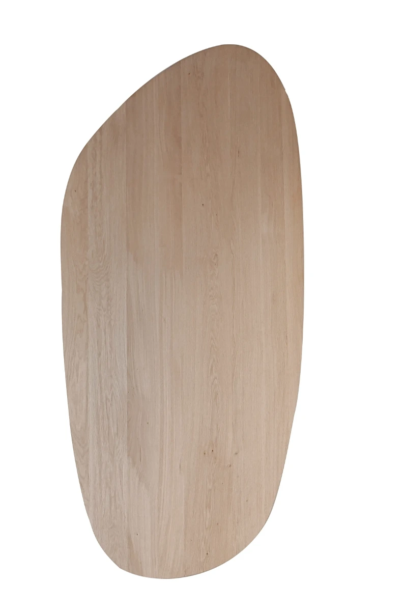 Pebble eikenhouten eettafel voor Japandi interieur - view 3