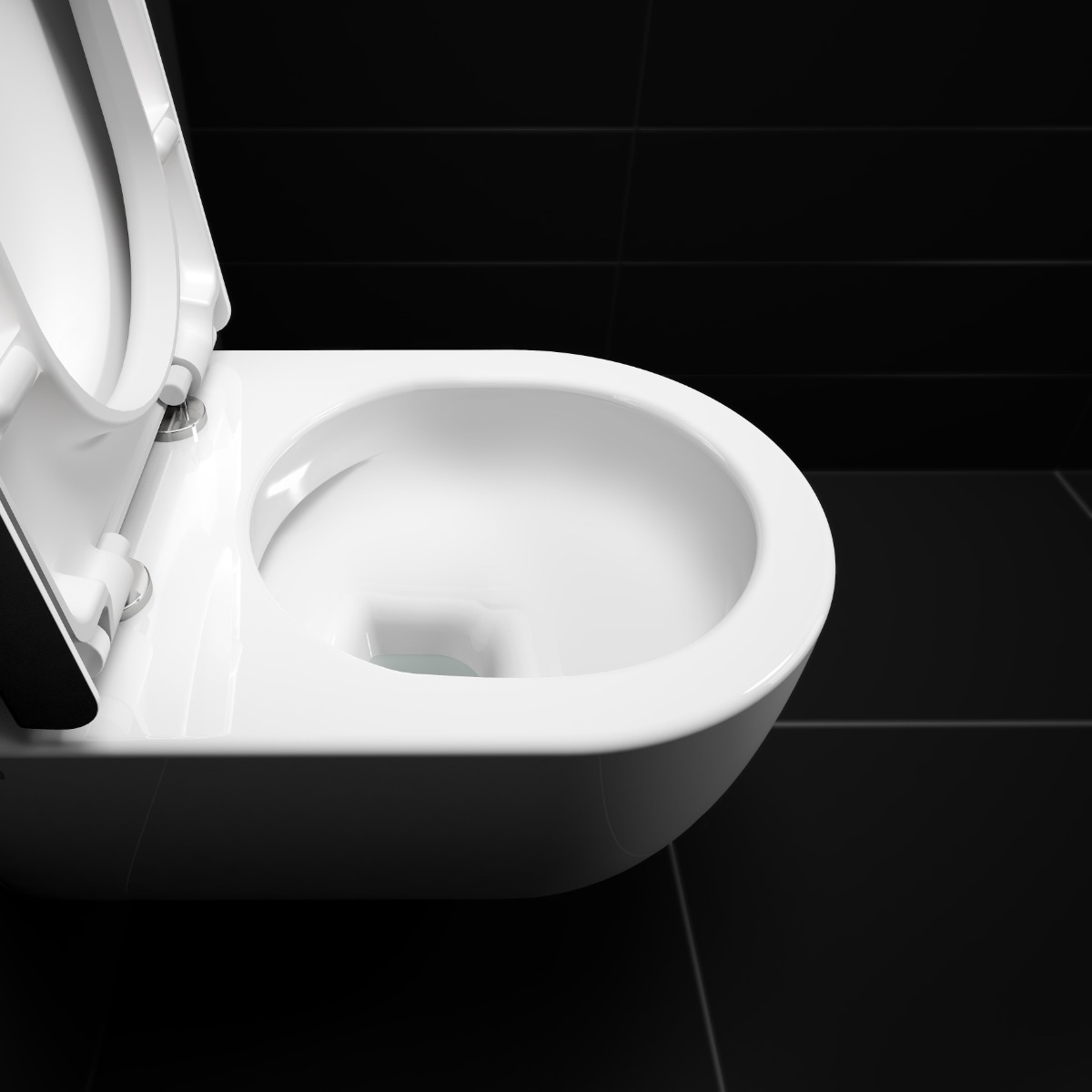 Clou - Hammock Wandtoilet, 49cm, Mat Wit Keramiek - Hover