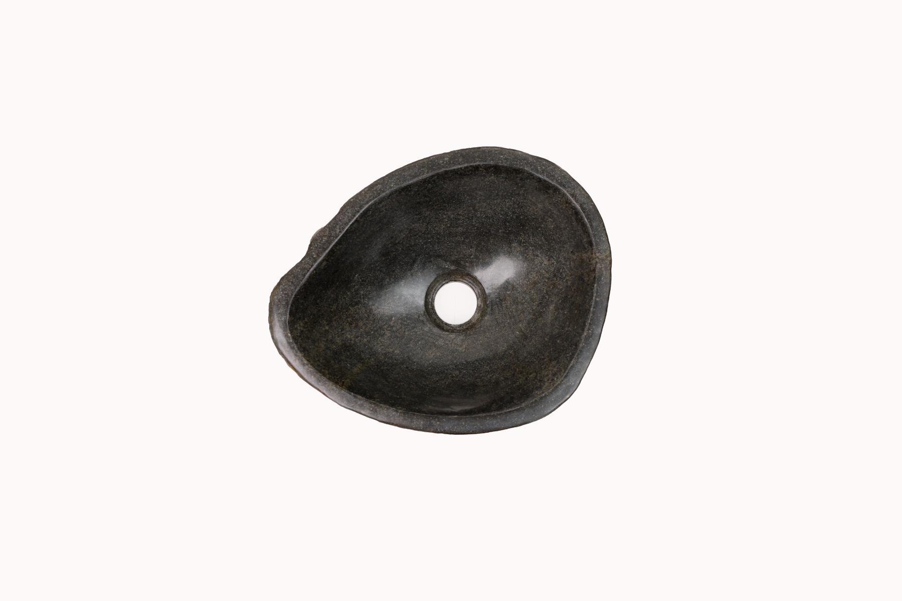 Natuurstenen waskommetje Teakea 33x30x15 cm - stijlvol, natuurlijk en compact toiletdesign. - Hover