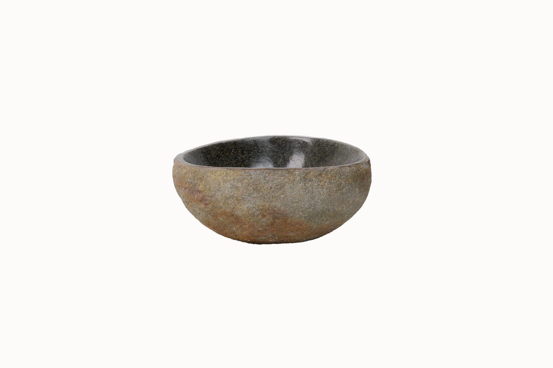 Natuurstenen waskommetje Teakea 28x23x12 cm - compact, natuurlijk en stijlvol toiletdesign. - Hover