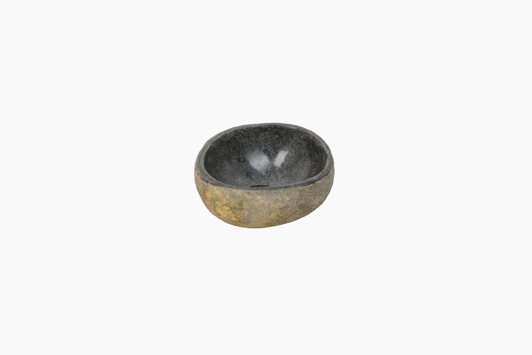 Natuurstenen waskom Teakea 28x26x12 cm - uniek, natuurlijk en stijlvol badkamerdesign. - Hover