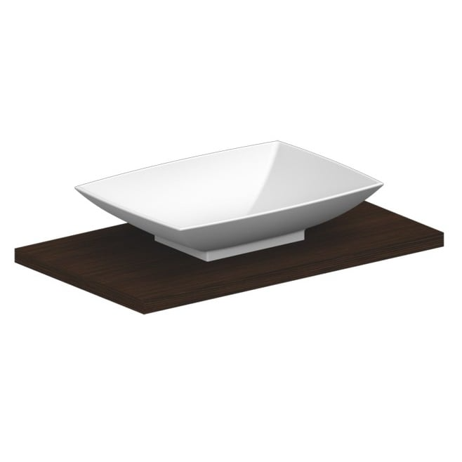Blinq Ispra opzetwastafel rechthoekig 63x46cm - Hover