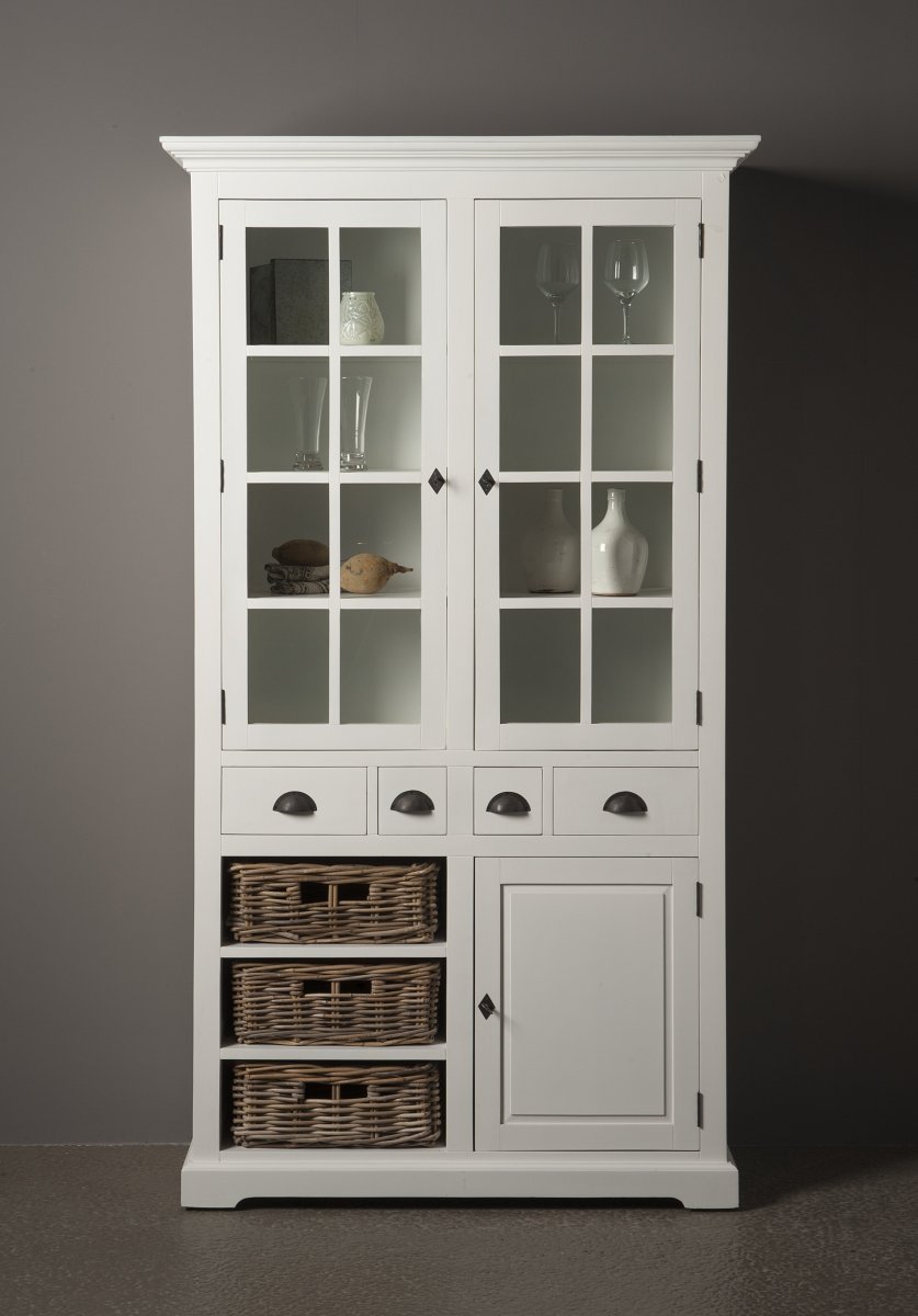 Napoli | Vitrinekast | 110 x 45 x 200 (h) cm - Hover