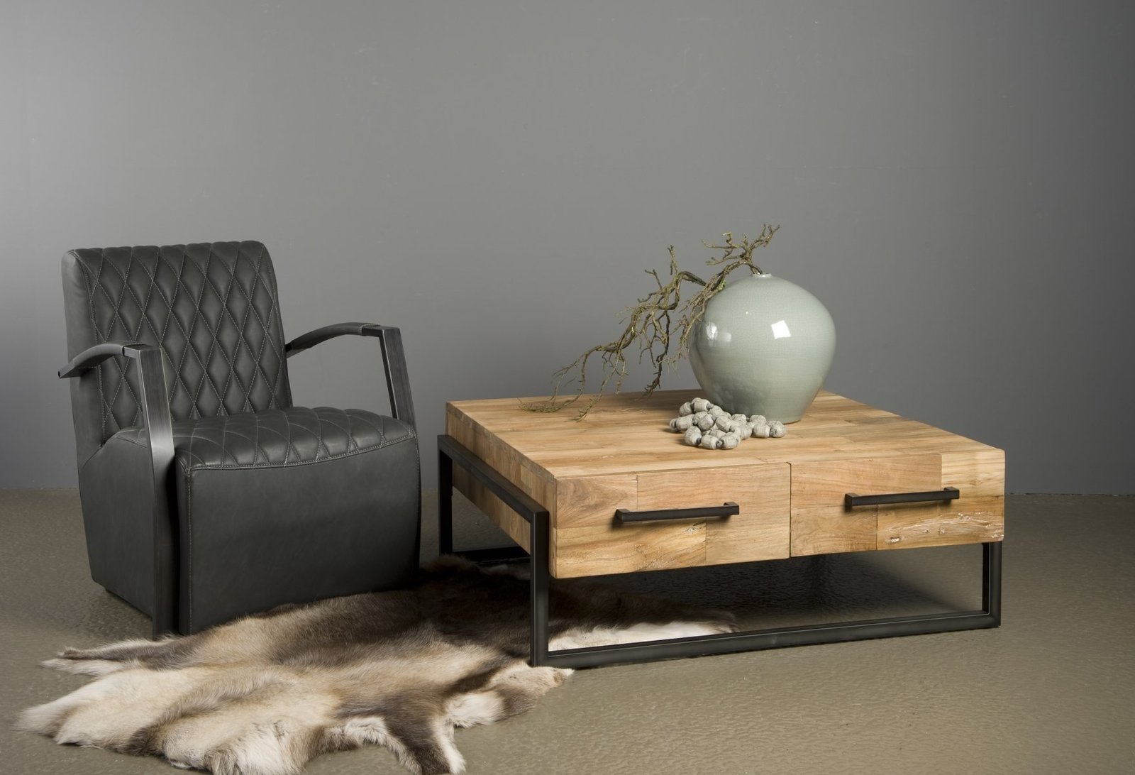 Potenza Salontafel 4 Laden | 106x100x45 - Hover