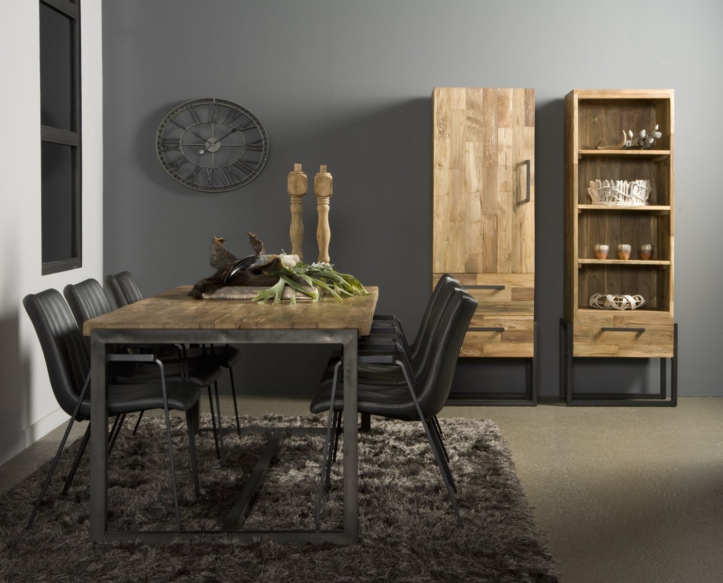 Potenza Cabinet 1 deur Greep rechts |  2 laden | 66x45x190 - TWR-PF0102 - view 4