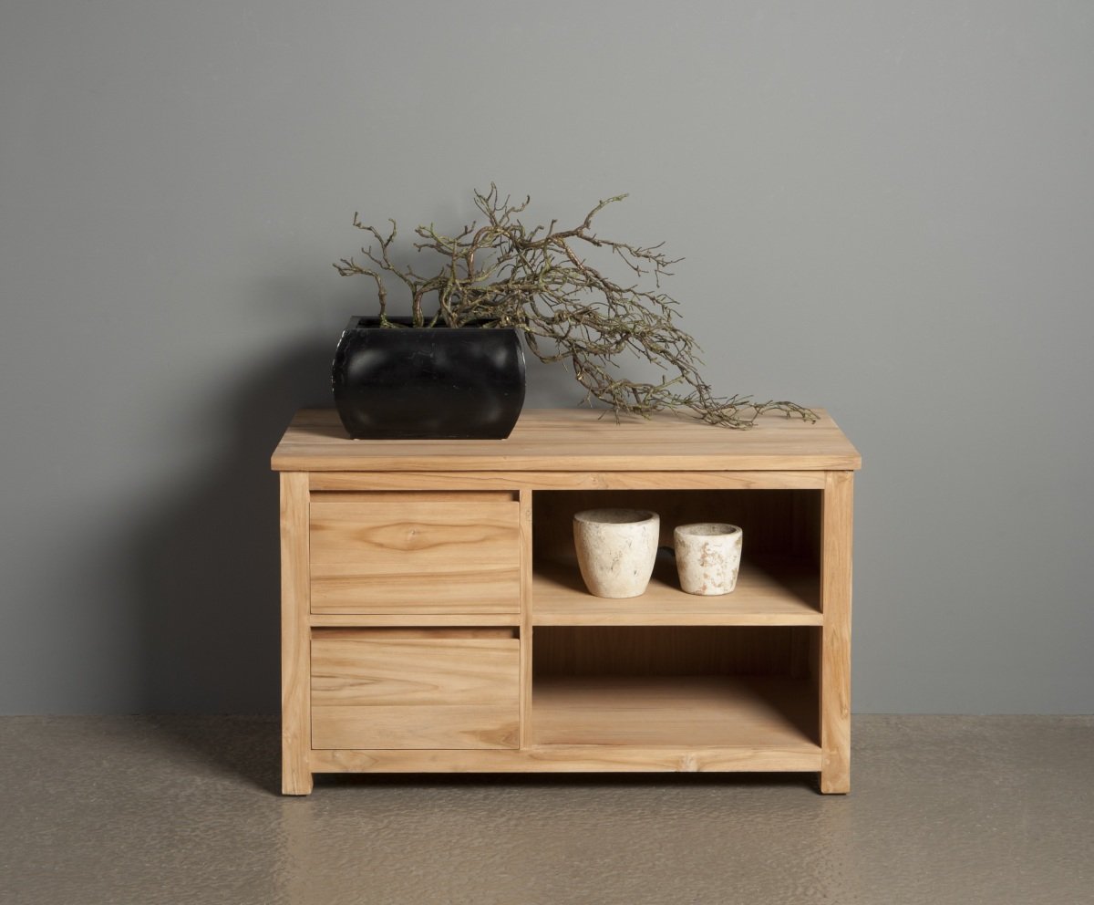 Corona | Teak TV meubel | Meerdere Afmetingen - Hover